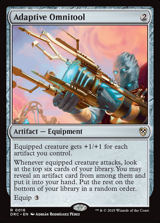 Adaptive Omnitool DRC-16 Aetherdrift Commander Magic card