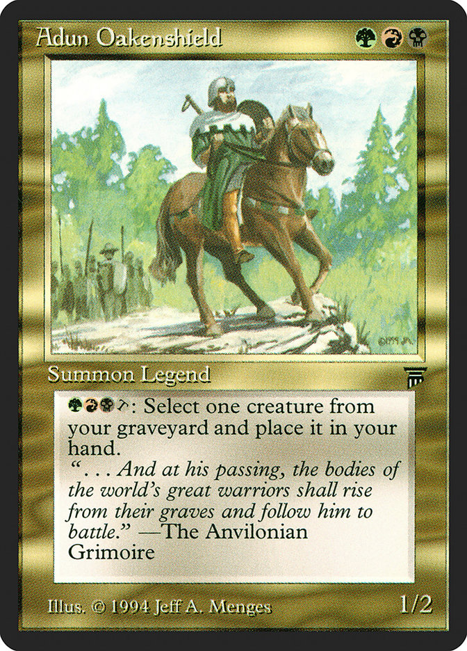 Adun Oakenshield LEG-216 Legends Magic card