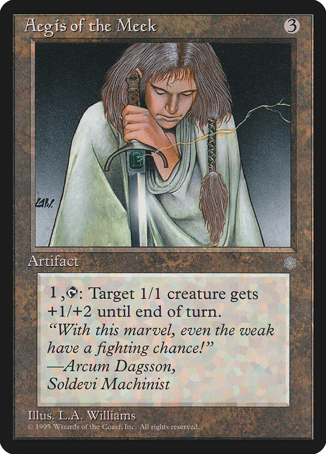 Aegis of the Meek ICE-307 Ice Age Magic card