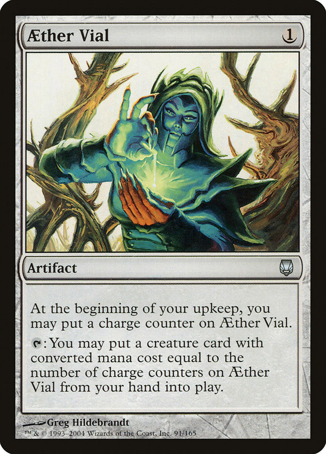 Aether Vial DST-91 Darksteel Magic card
