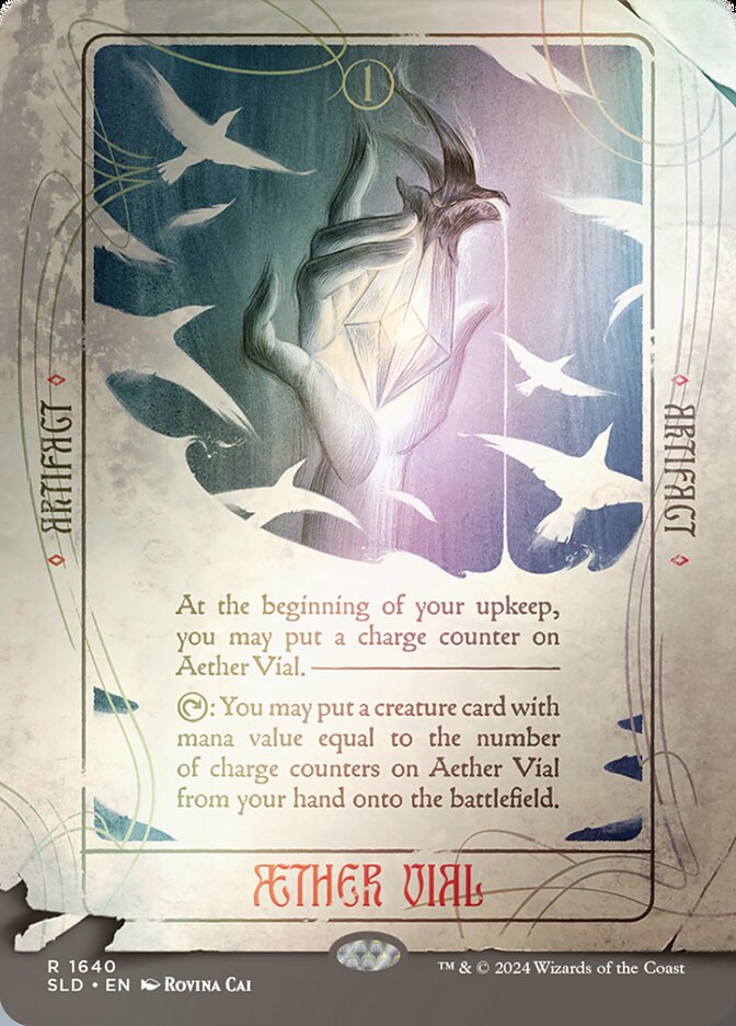 Aether Vial SLD-1640STAR Secret Lair Drop Magic card