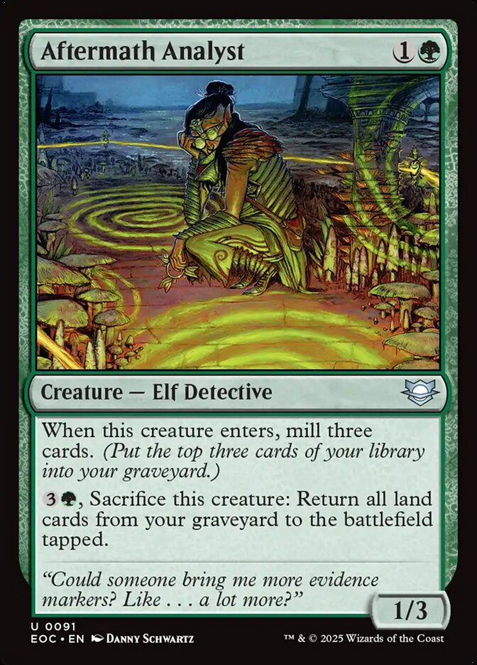 Aftermath Analyst EOC-91 Edge of Eternities Commander Magic card