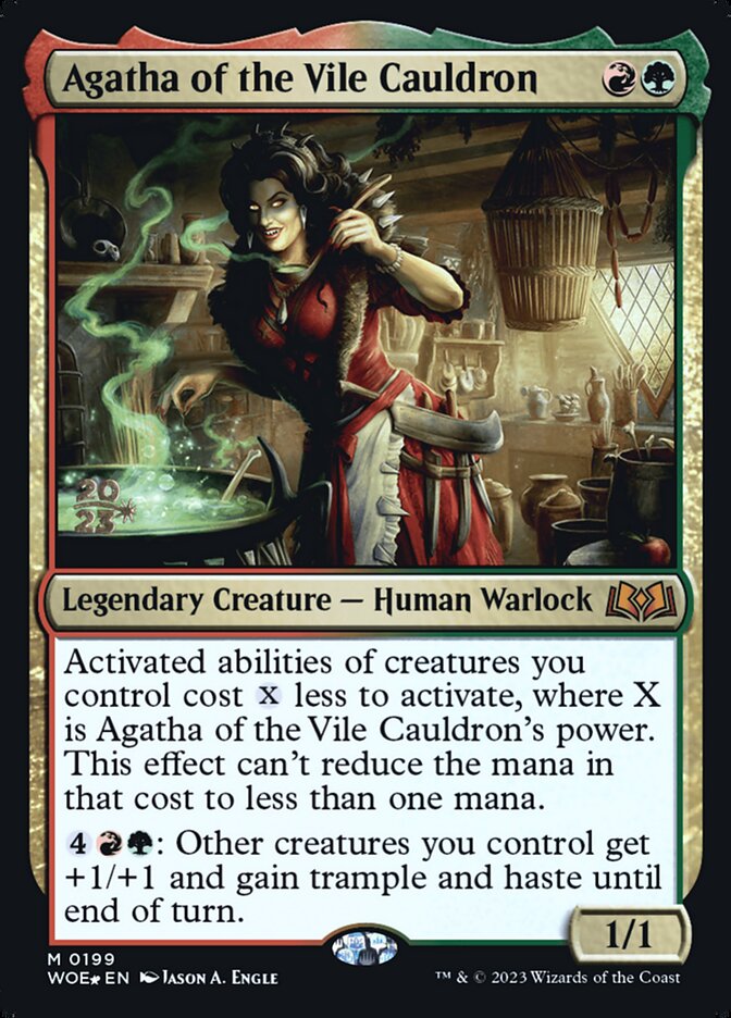 Agatha of the Vile Cauldron PWOE-199S Wilds of Eldraine Promos Magic card