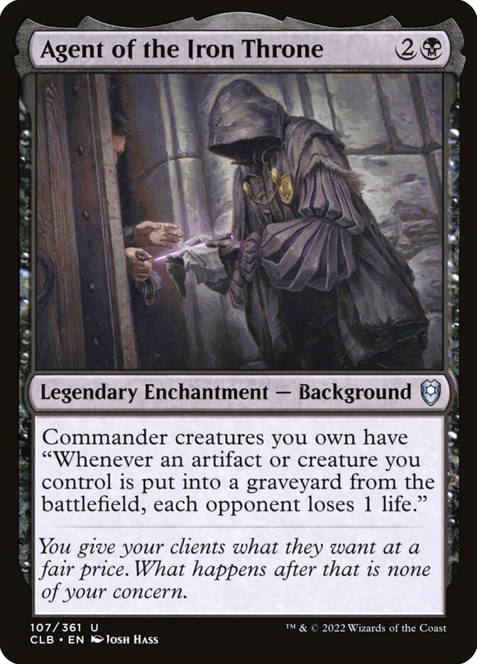 Agent of the Iron Throne CLB-107 Commander Legends: Battle for Baldur's Gate Magic card