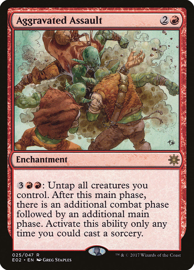 Aggravated Assault E02-25 Explorers of Ixalan Magic card