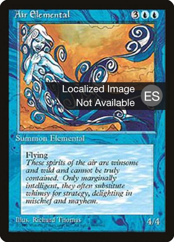 Air Elemental 4BB-59 Fourth Edition Foreign Black Border Magic card