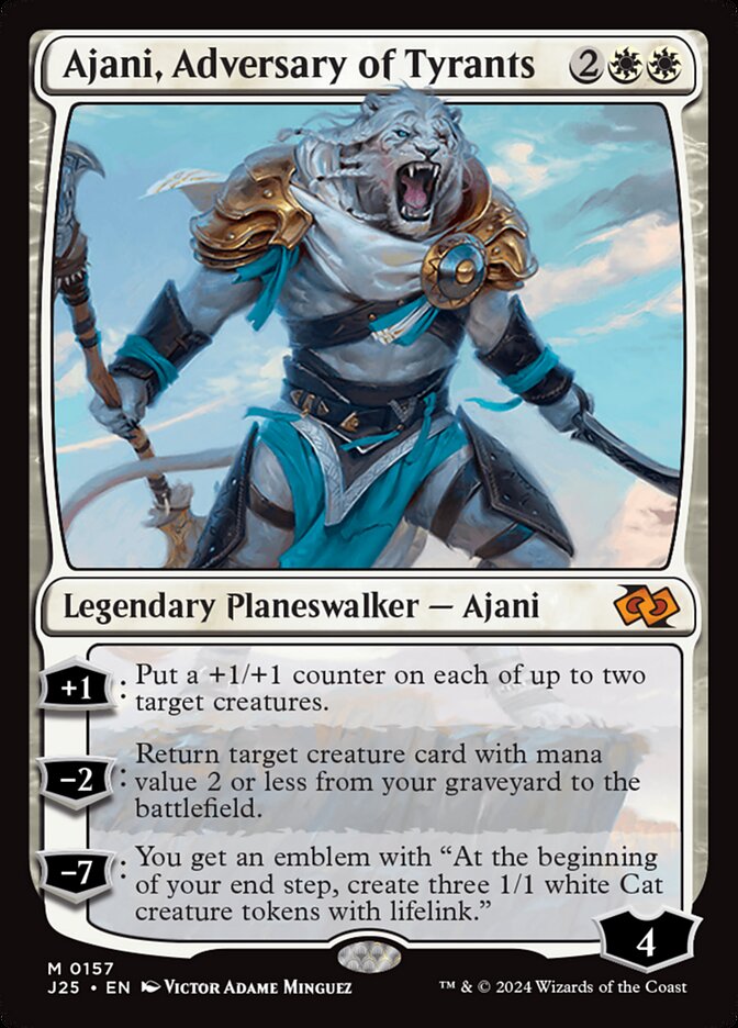 Ajani, Adversary of Tyrants J25-157 Foundations Jumpstart Magic card