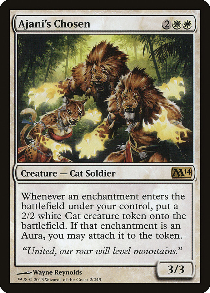 Ajani's Chosen M14-2 Magic 2014 Magic card