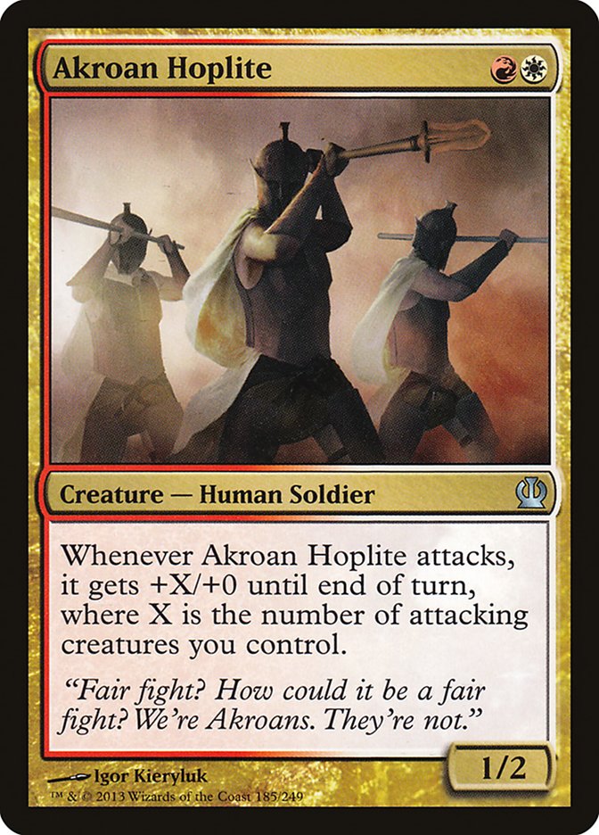 Akroan Hoplite THS-185 Theros Magic card