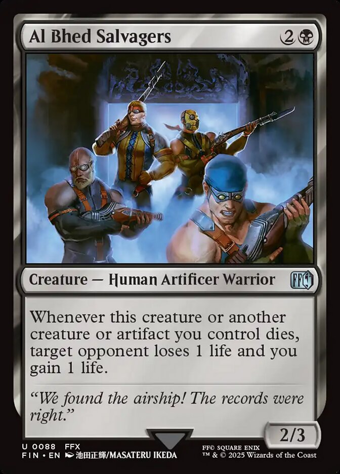 Al Bhed Salvagers FIN-88 Final Fantasy Magic card