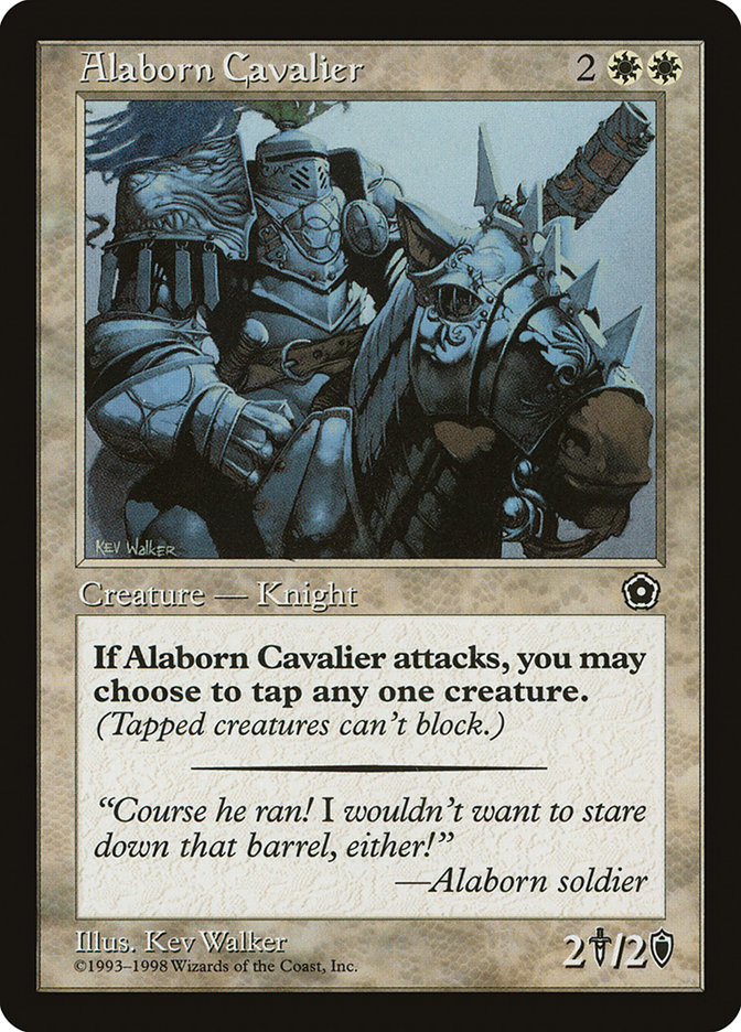 Alaborn Cavalier P02-1 Portal Second Age Magic card