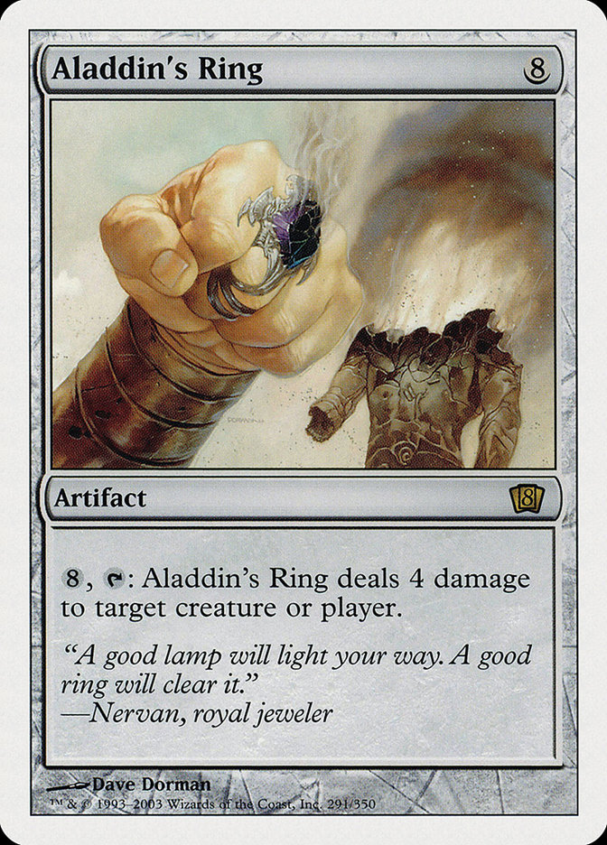 Aladdin's Ring 8ED-291 Eighth Edition Magic card