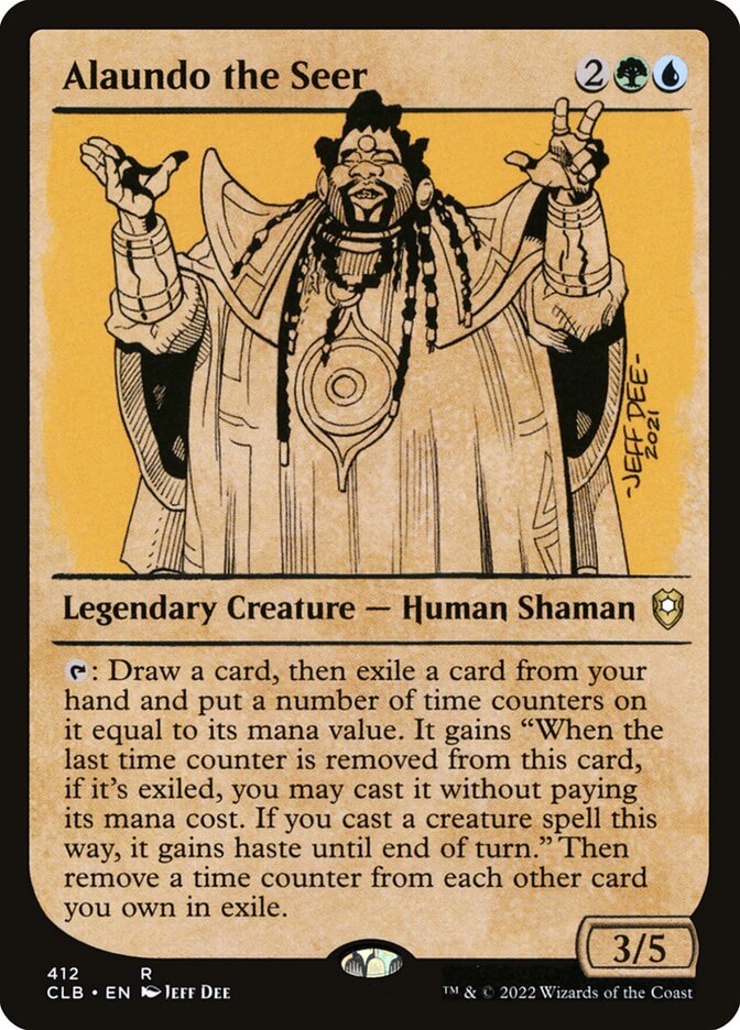 Alaundo the Seer CLB-412 Commander Legends: Battle for Baldur's Gate Magic card
