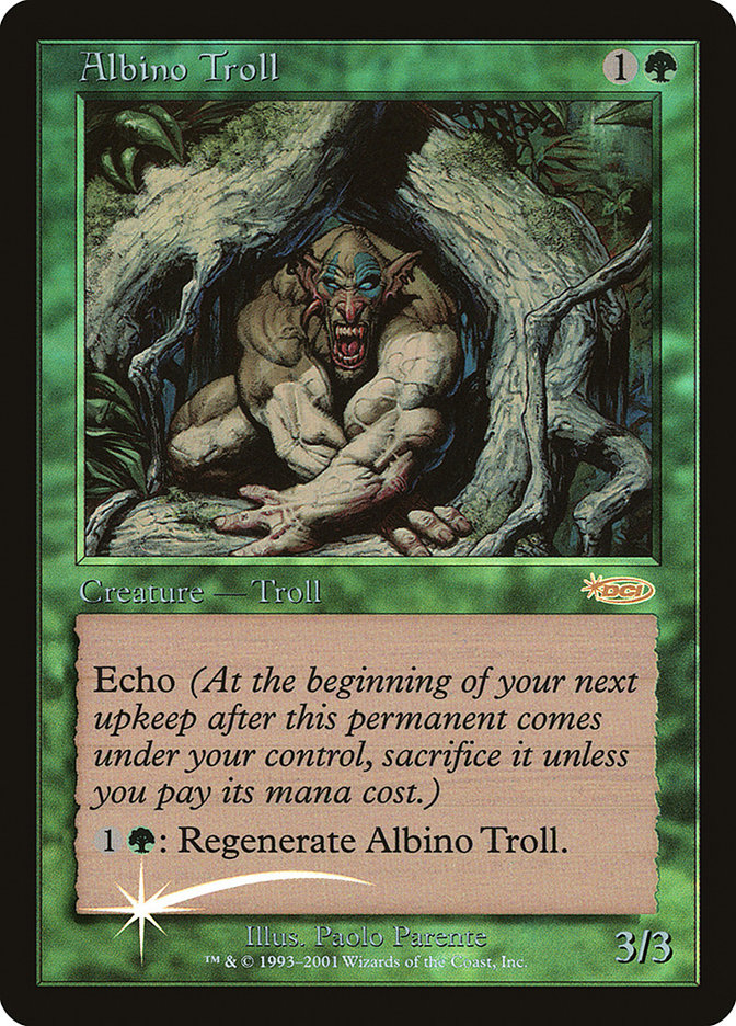Albino Troll F02-2 Friday Night Magic 2002 Magic card