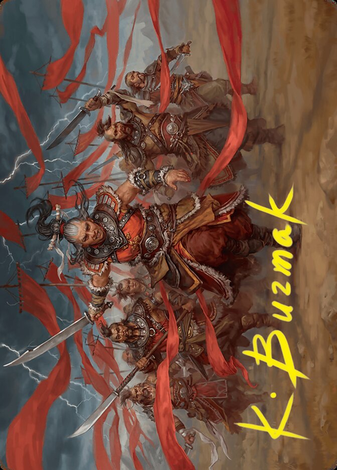 Alesha, Who Laughs at Fate // Alesha, Who Laughs at Fate AFDN-14 Foundations Art Series Magic card