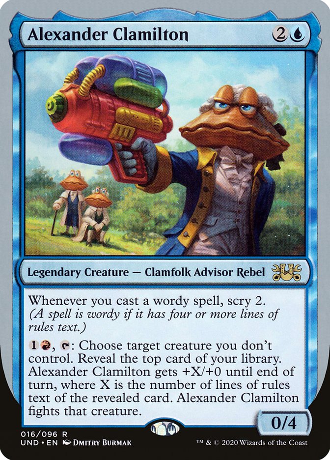 Alexander Clamilton UND-16 Unsanctioned Magic card