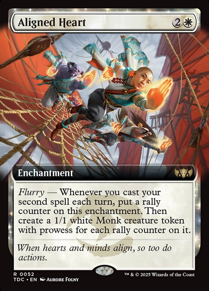 Aligned Heart TDC-52 Tarkir: Dragonstorm Commander Magic card