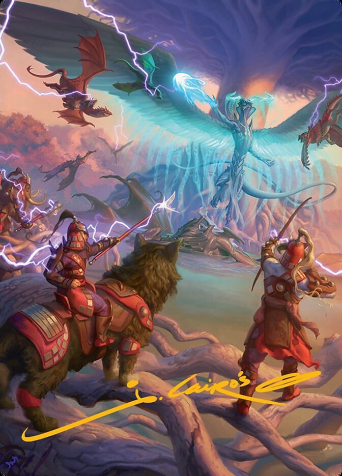 All-Out Assault // All-Out Assault ATDM-50 Tarkir: Dragonstorm Art Series Magic card