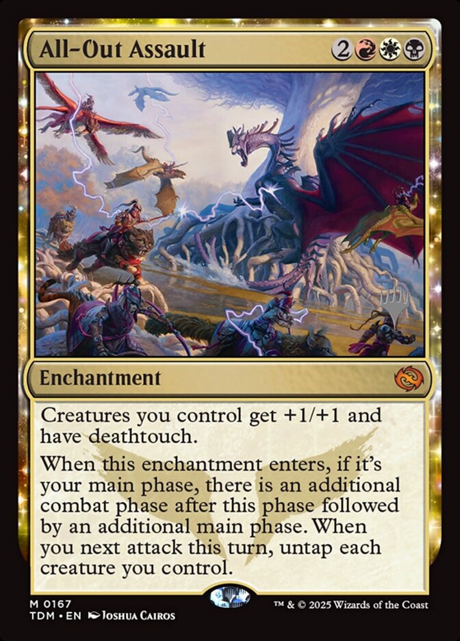 All-Out Assault PTDM-167P Tarkir: Dragonstorm Promos Magic card