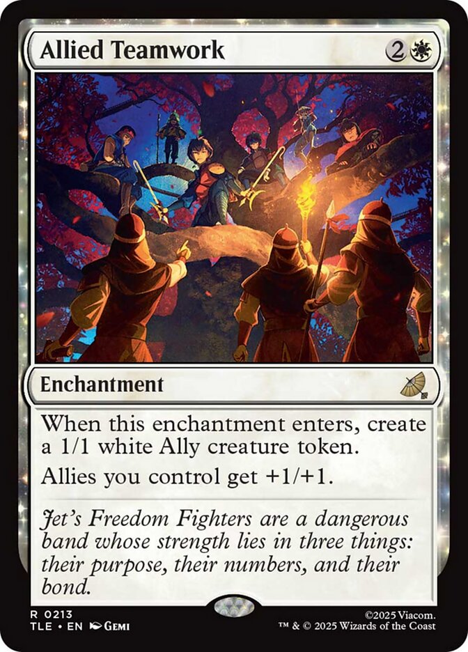 Allied Teamwork TLE-213 Avatar: The Last Airbender Eternal Magic card