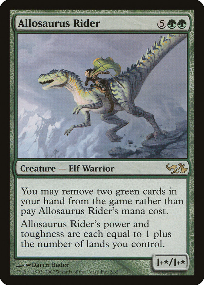 Allosaurus Rider DD1-2 Duel Decks: Elves vs. Goblins Magic card