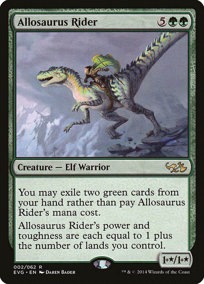 Allosaurus Rider EVG-2 Duel Decks Anthology: Elves vs. Goblins Magic card