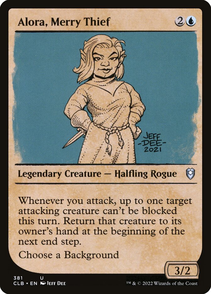 Alora, Merry Thief CLB-381 Commander Legends: Battle for Baldur's Gate Magic card