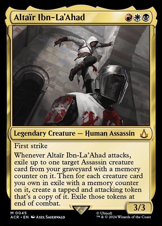 Altaïr Ibn-La'Ahad ACR-45 Assassin's Creed Magic card