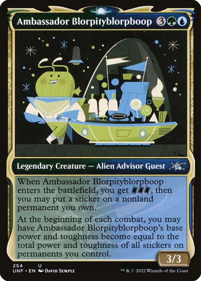 Ambassador Blorpityblorpboop UNF-254 Unfinity Magic card