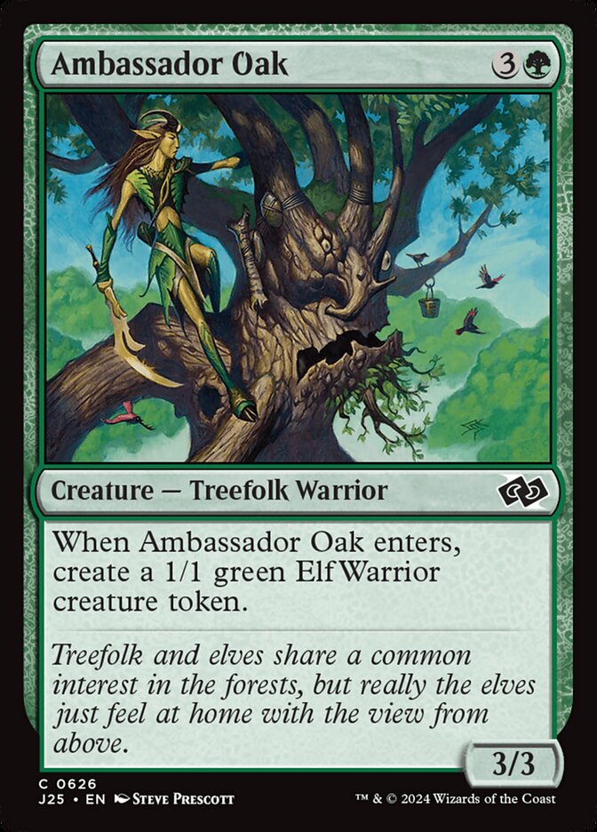 Ambassador Oak J25-626 Foundations Jumpstart Magic card