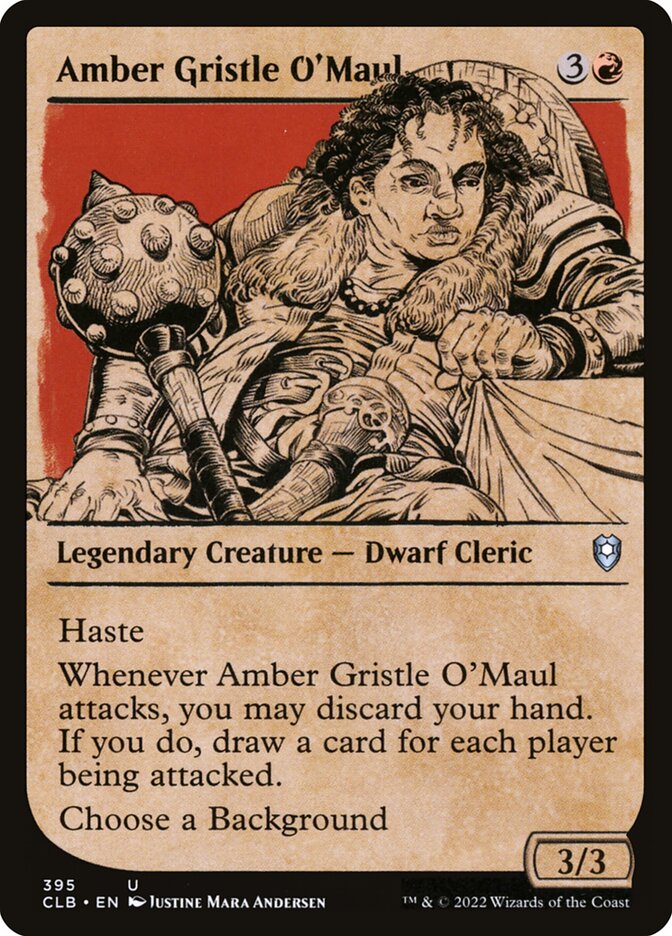 Amber Gristle O'Maul CLB-395 Commander Legends: Battle for Baldur's Gate Magic card