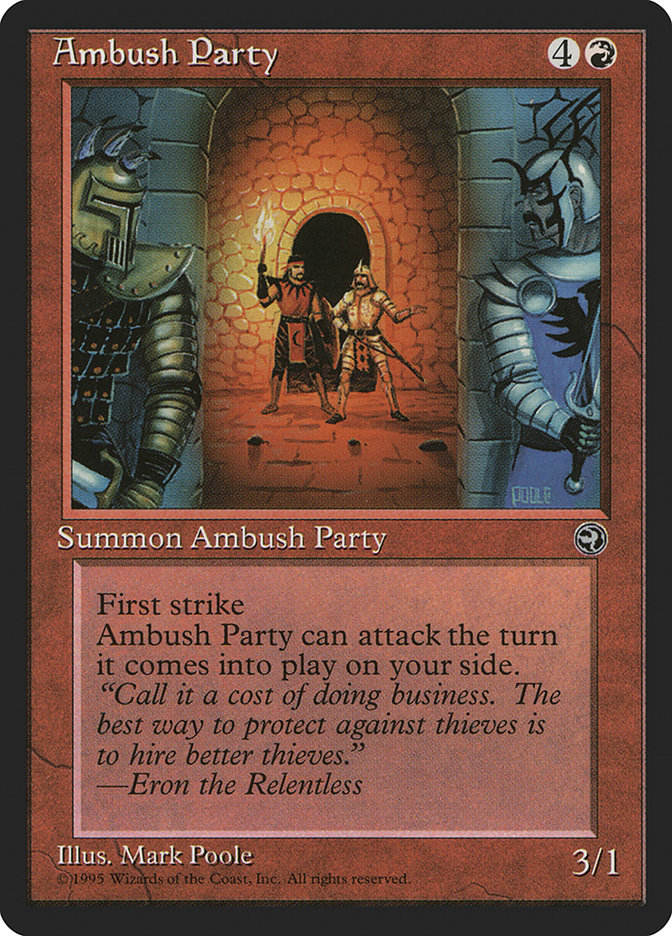 Ambush Party HML-63A Homelands Magic card