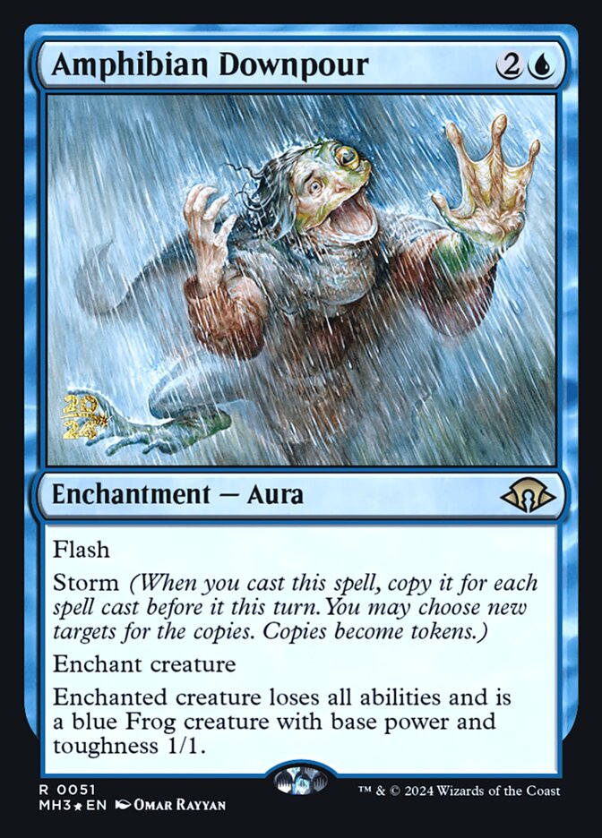 Amphibian Downpour PMH3-51S Modern Horizons 3 Promos Magic card