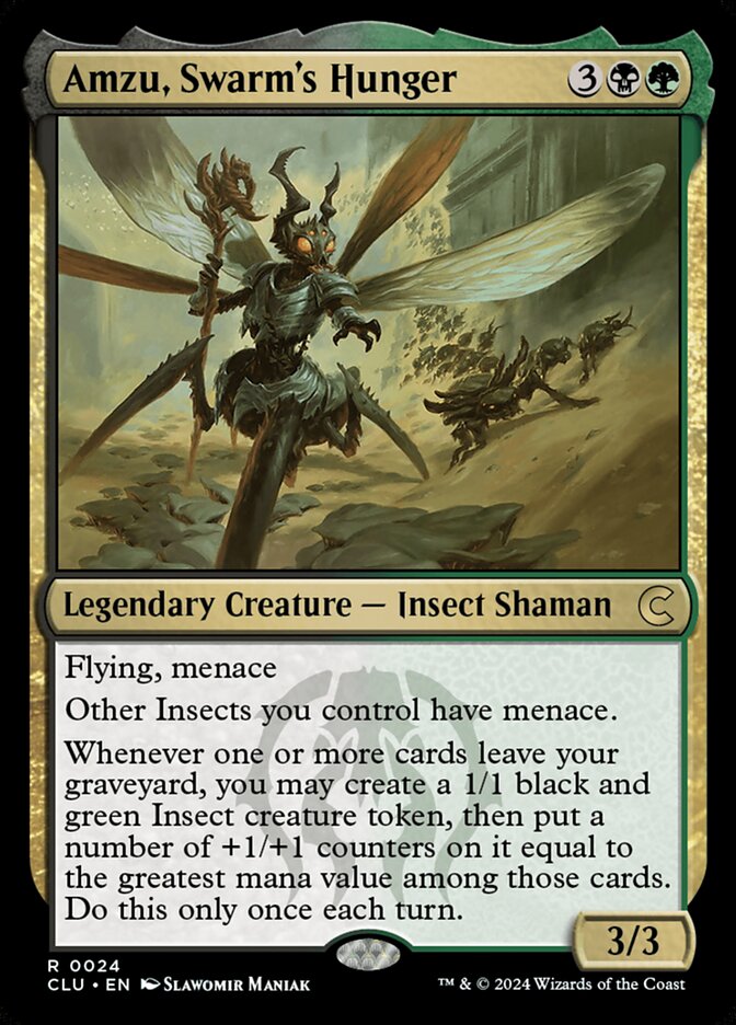Amzu, Swarm's Hunger CLU-24 Ravnica: Clue Edition Magic card