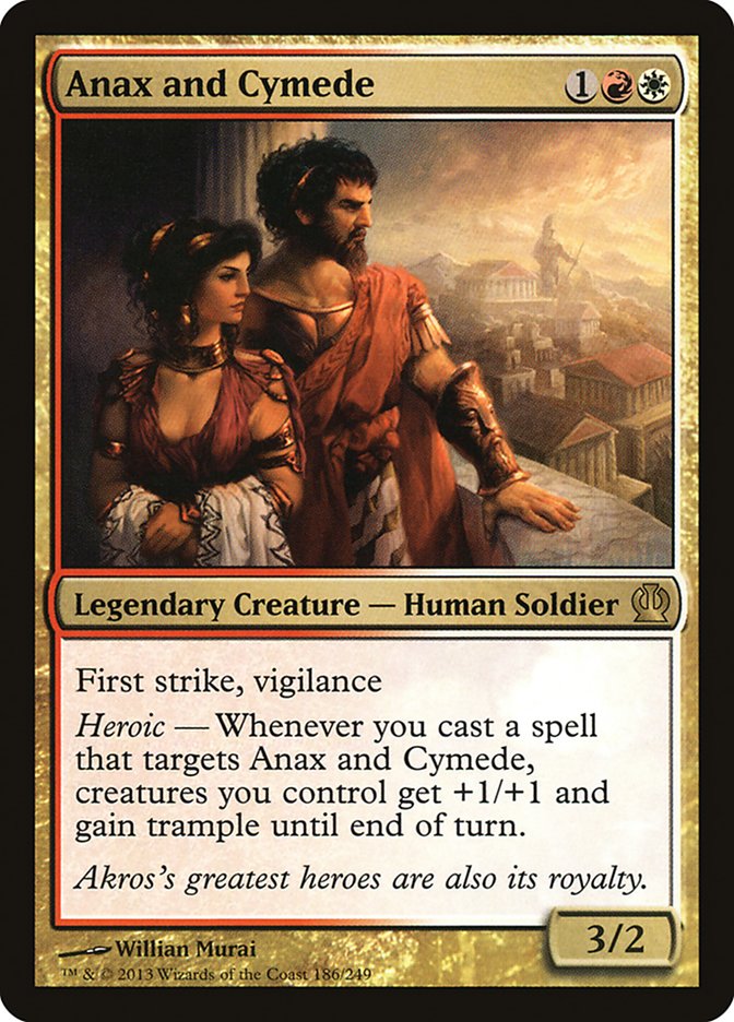 Anax and Cymede THS-186 Theros Magic card