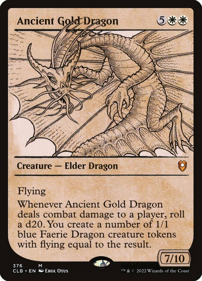 Ancient Gold Dragon CLB-376 Commander Legends: Battle for Baldur's Gate Magic card
