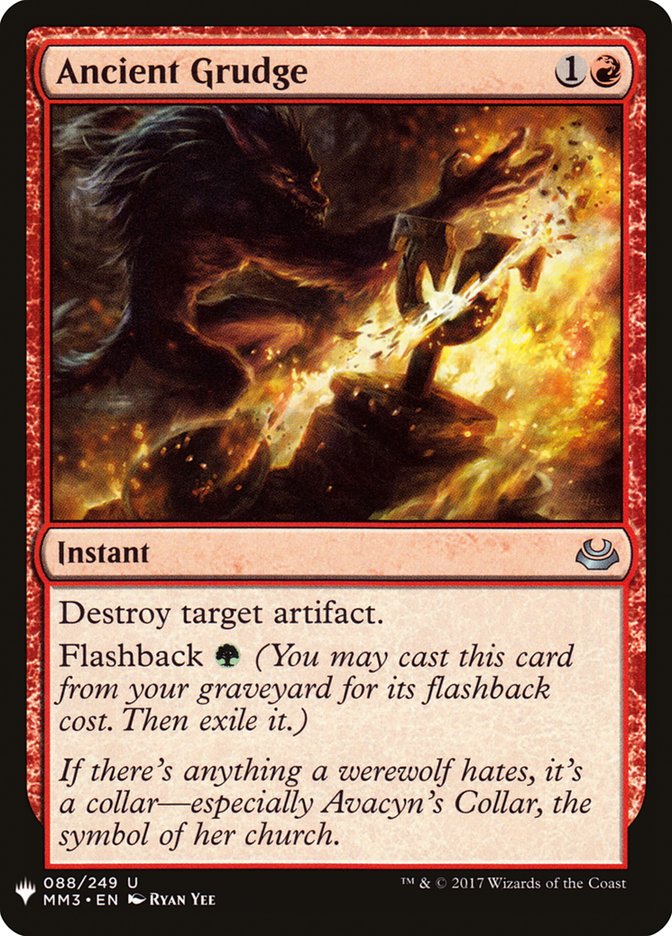 Ancient Grudge PLST-MM3-88 The List Magic card