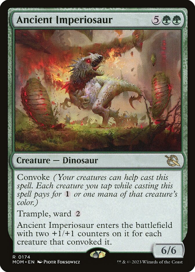 Ancient Imperiosaur MOM-174 March of the Machine Magic card