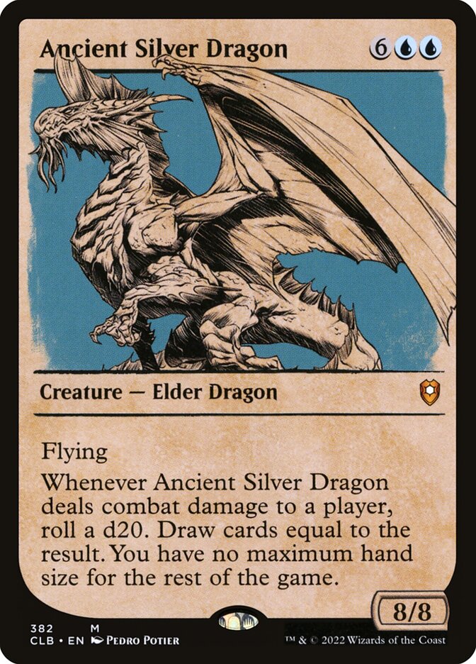 Ancient Silver Dragon CLB-382 Commander Legends: Battle for Baldur's Gate Magic card