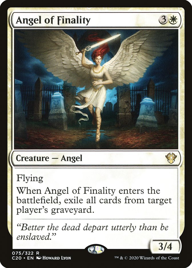 Angel of Finality C20-75 Commander 2020 Magic card