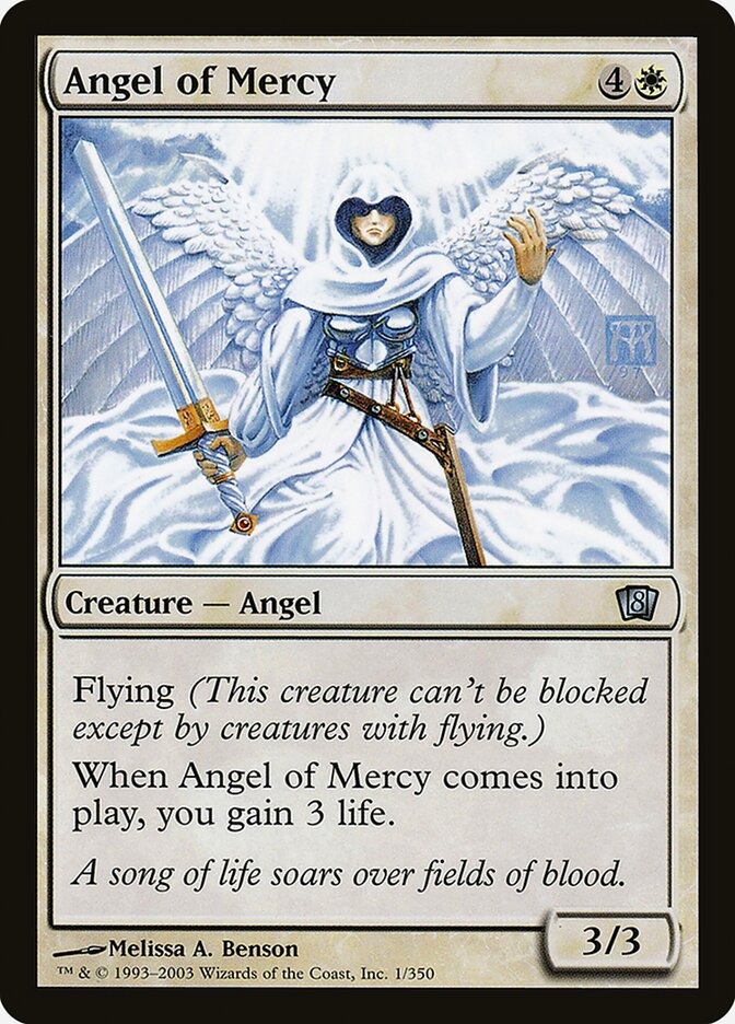 Angel of Mercy 8ED-1STAR Eighth Edition Magic card
