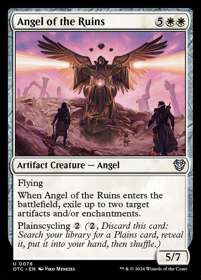 Angel of the Ruins OTC-78 Outlaws of Thunder Junction Commander Magic card
