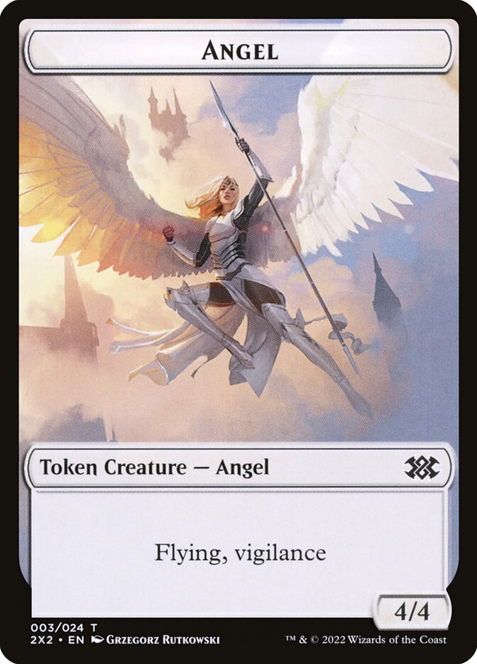 Angel T2X2-3 Double Masters 2022 Tokens Magic card