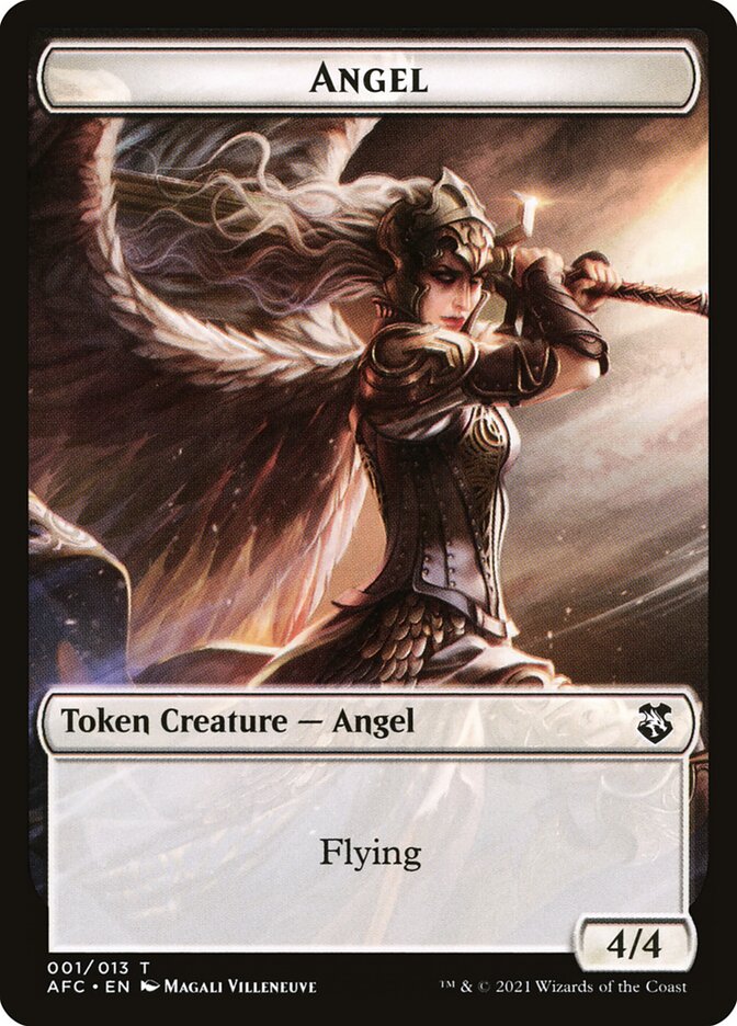 Angel TAFC-1 Forgotten Realms Commander Tokens Magic card