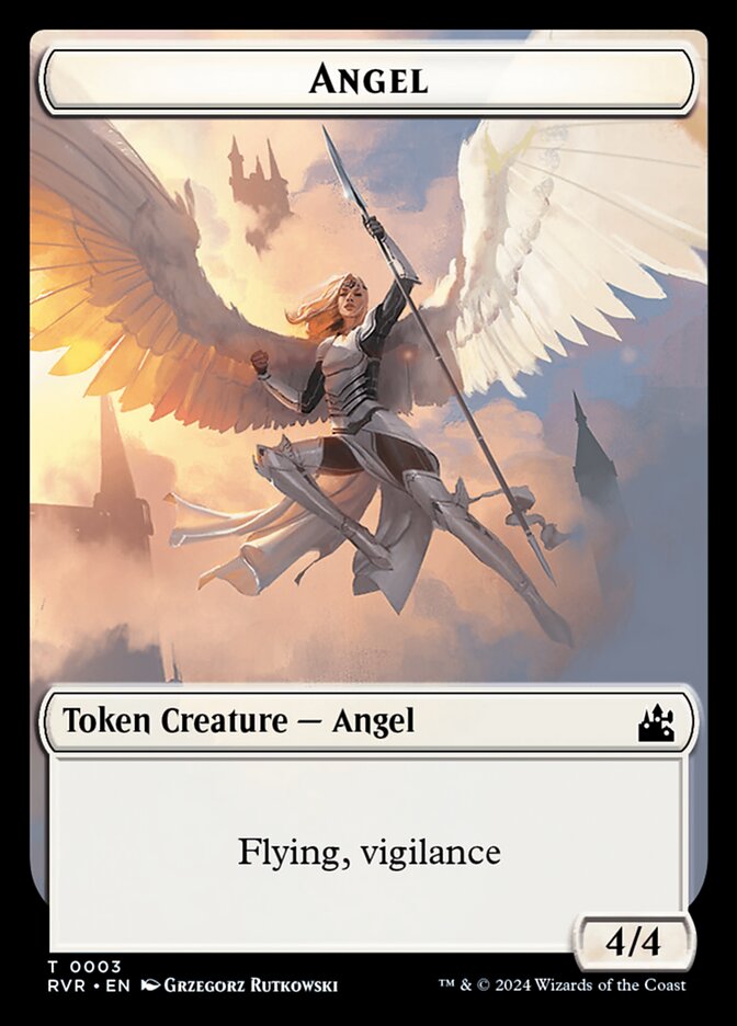 Angel TRVR-3 Ravnica Remastered Tokens Magic card