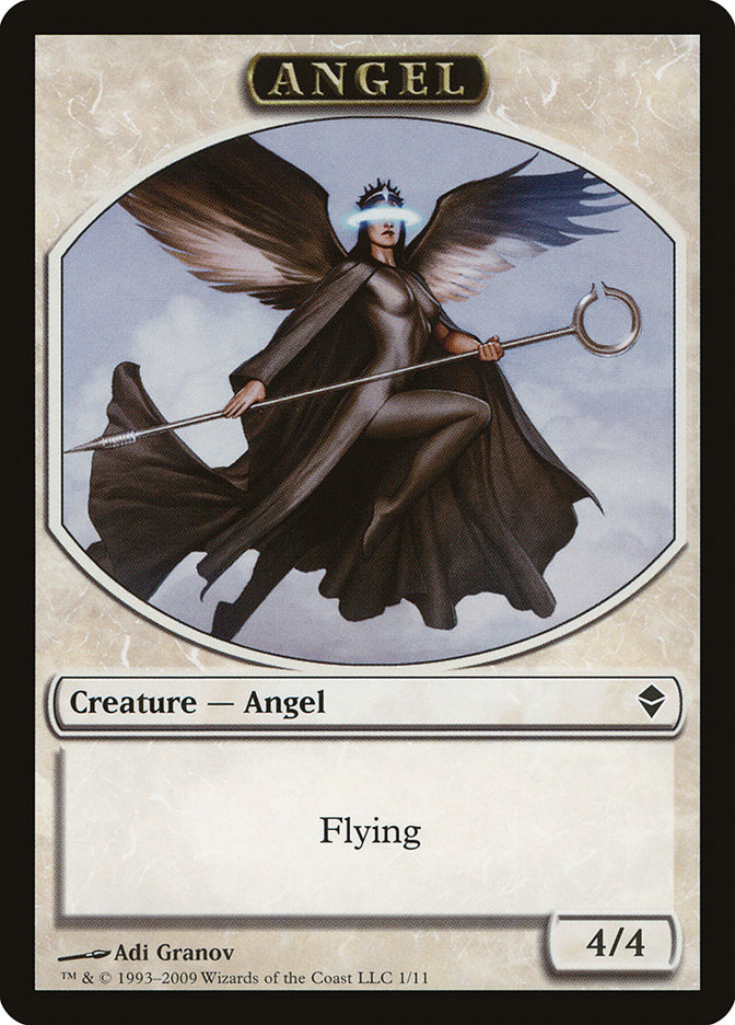 Angel TZEN-1 Zendikar Tokens Magic card