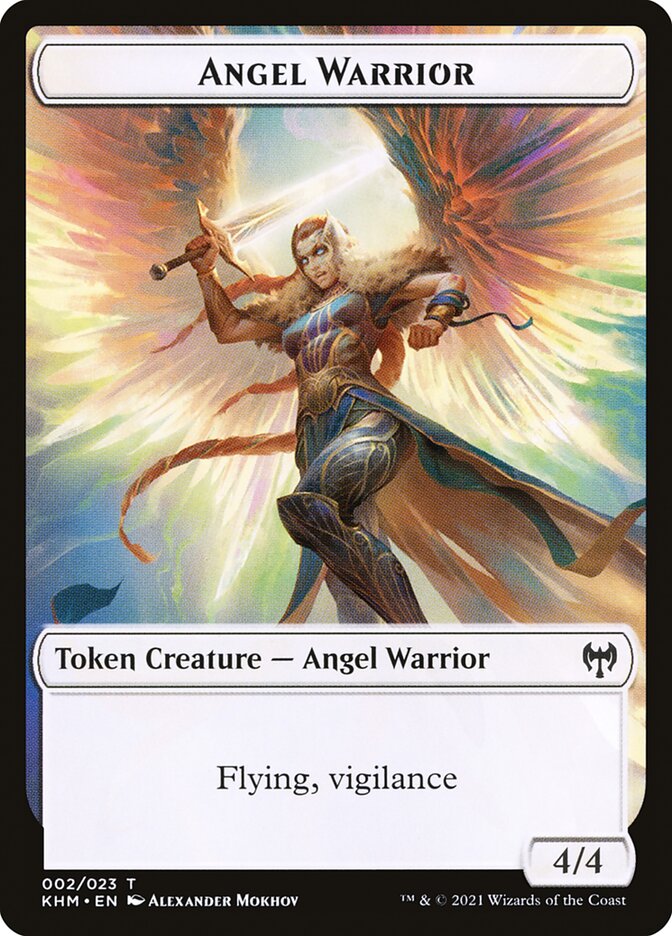 Angel Warrior TKHM-2 Kaldheim Tokens Magic card