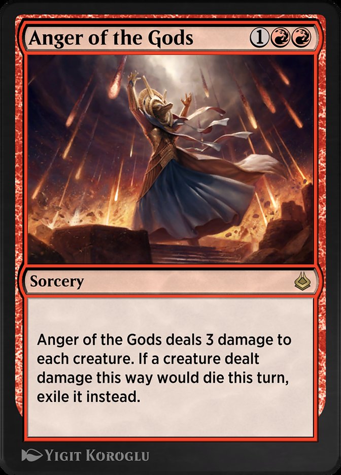 Anger of the Gods AKR-138 Amonkhet Remastered Magic card