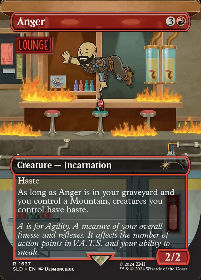 Anger SLD-1637 Secret Lair Drop Magic card
