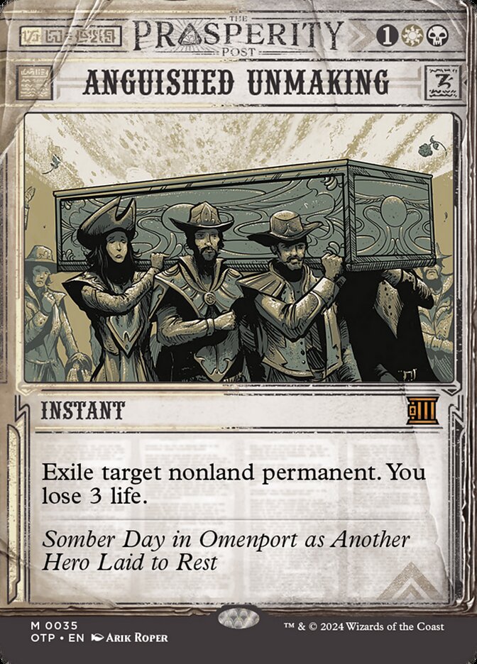 Anguished Unmaking OTP-35 Breaking News Magic card